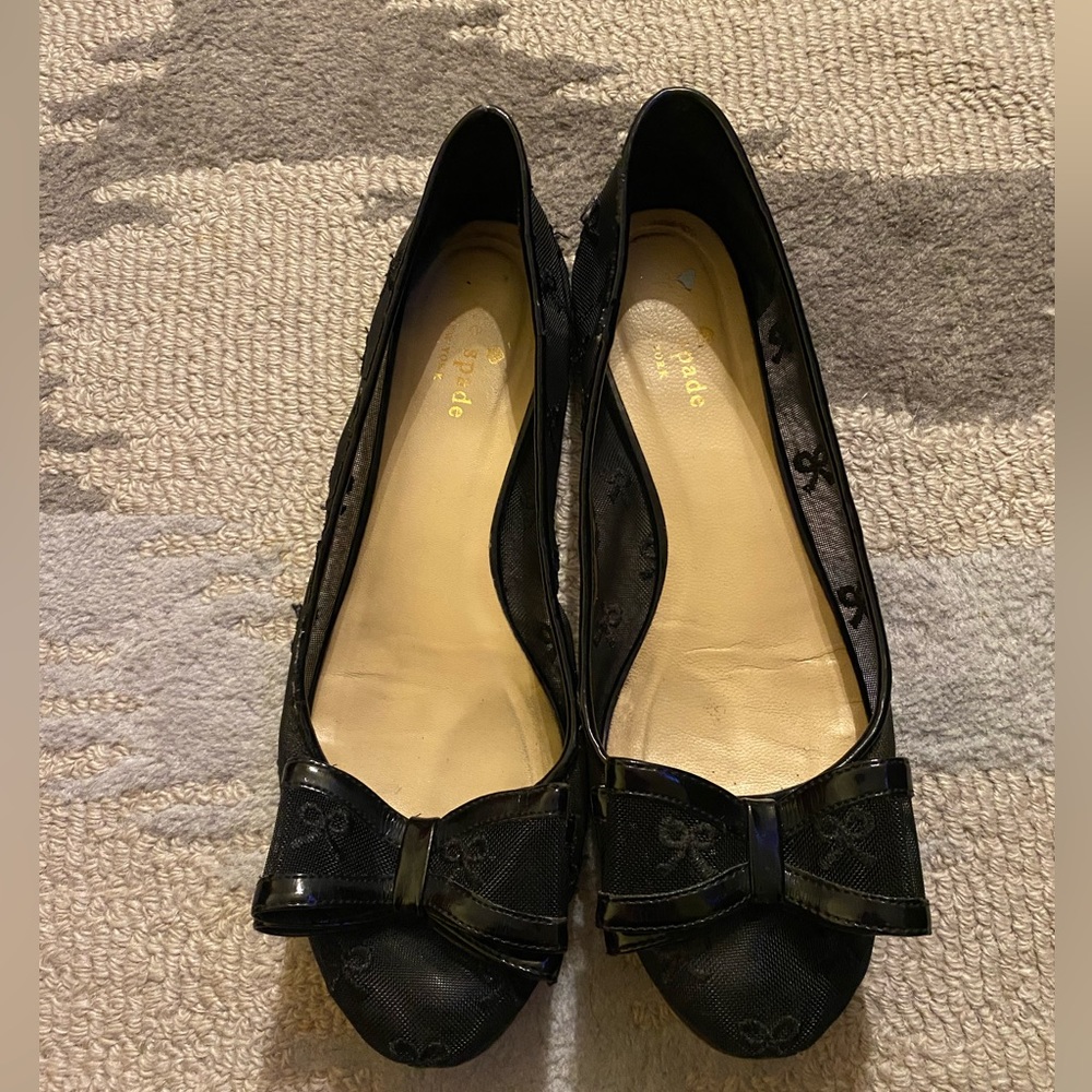 KATE SPADE Mesh Round-Toe Flats